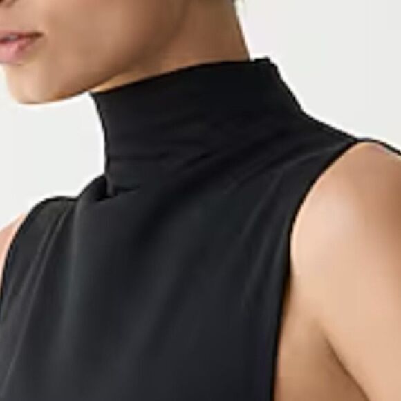 J. Crew Fitted knit mockneck dress with poplin skirt NWT - Picture 4 of 11